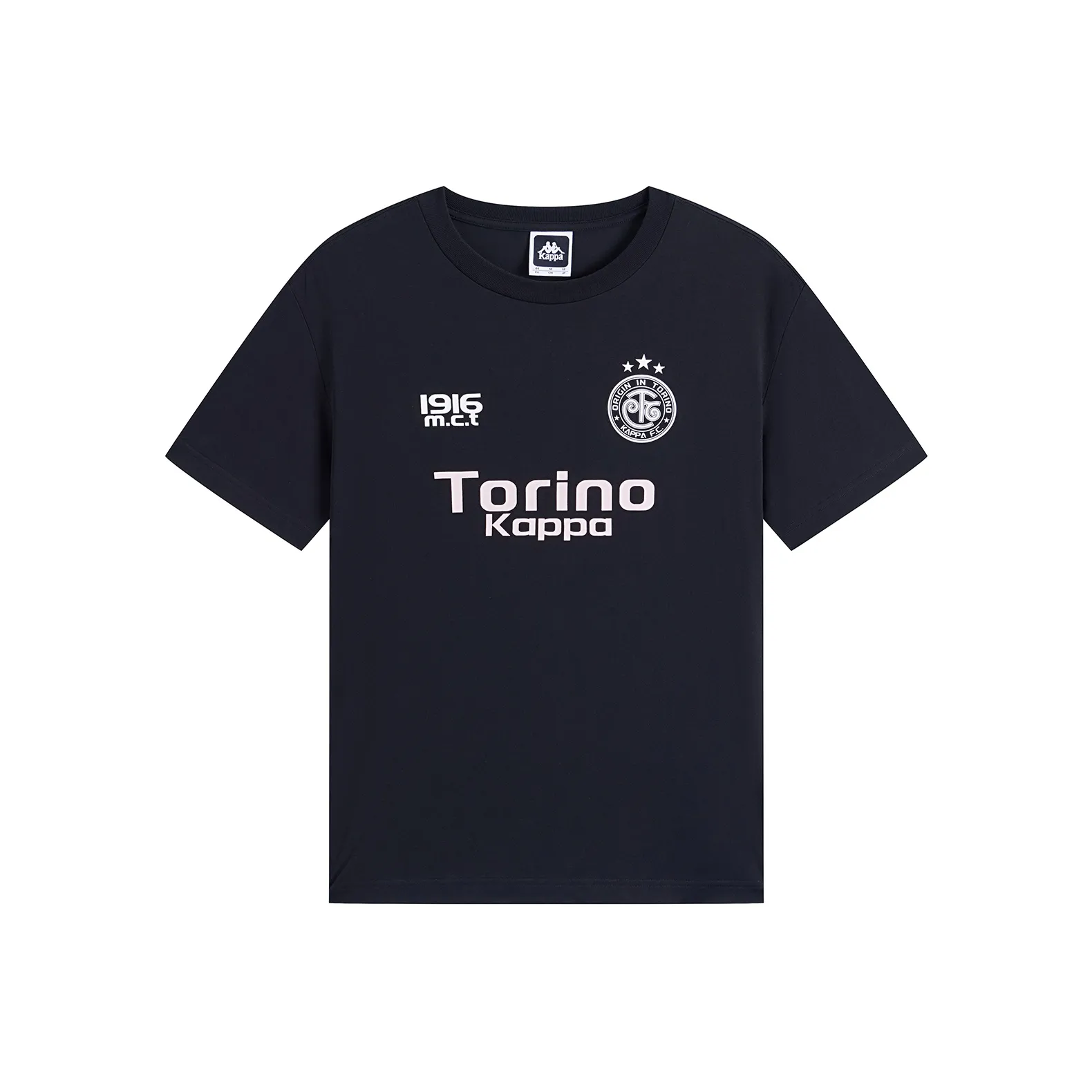 KAPPA 1916 Series T-Shirt Унисекс Черный