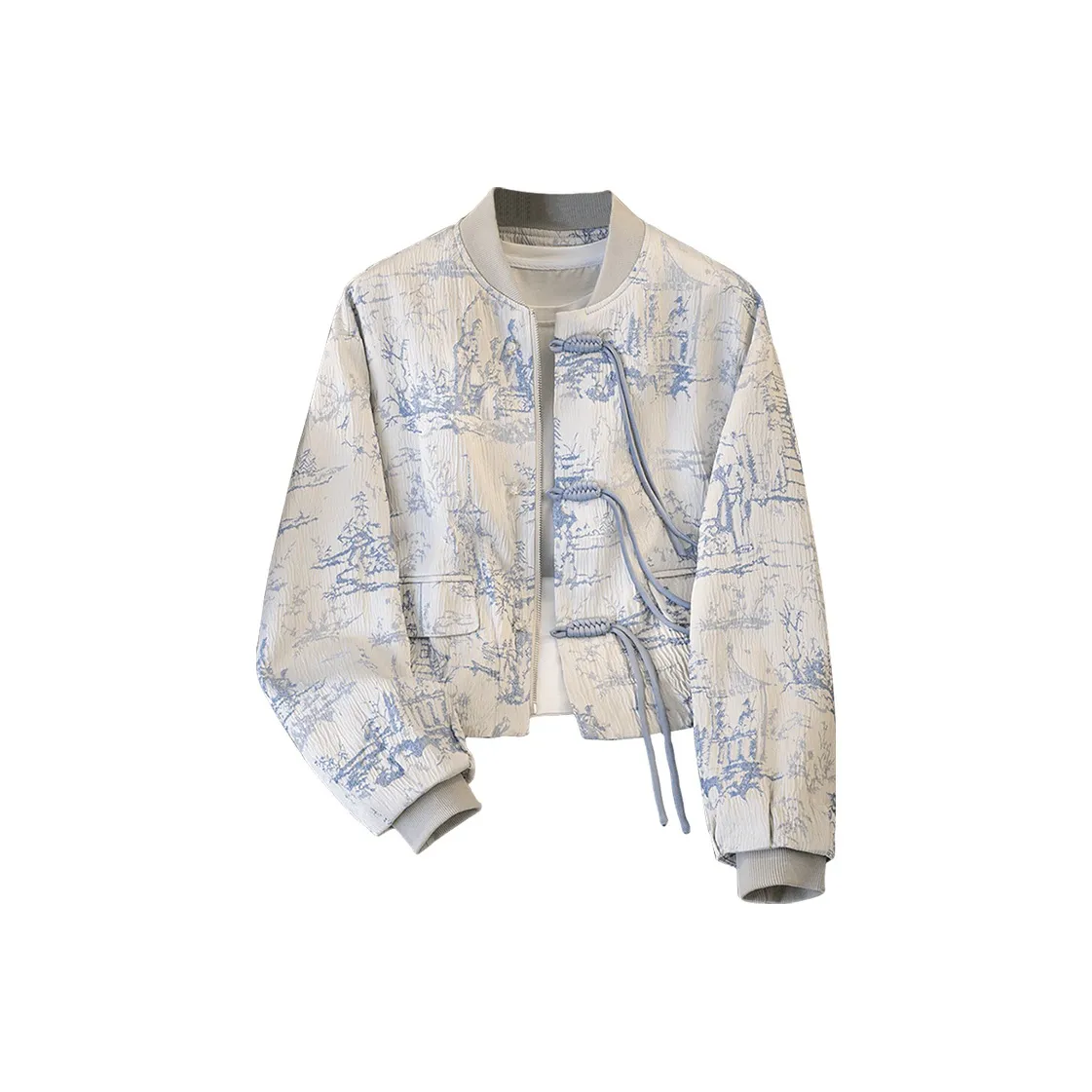 Cypress House Бейсбольная куртка Женская Светло-синяя