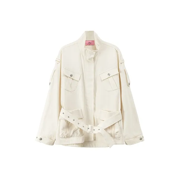 CHUU Cropped Jacket Women's White