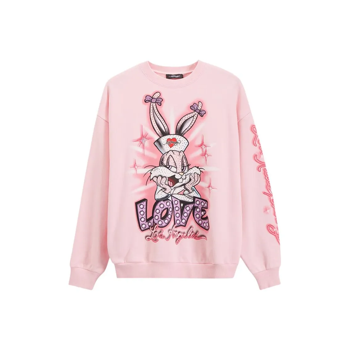 Ed Hardy Свитшот Женский Вишневый Цветок Розовый