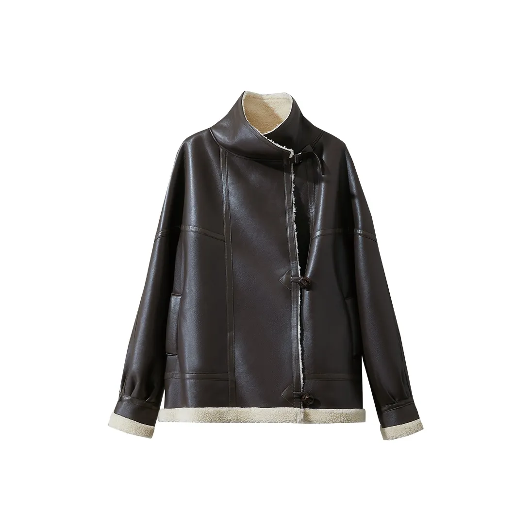 AMII Темный кофейный женский мех