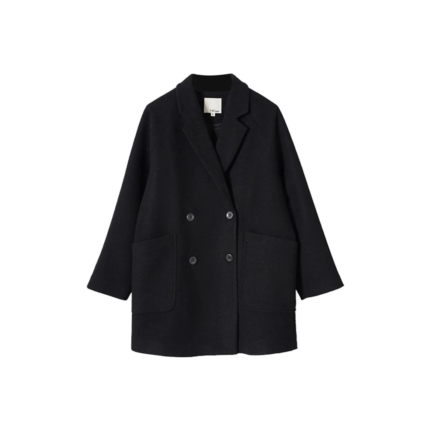 ZIMO Черное Женское Пальто