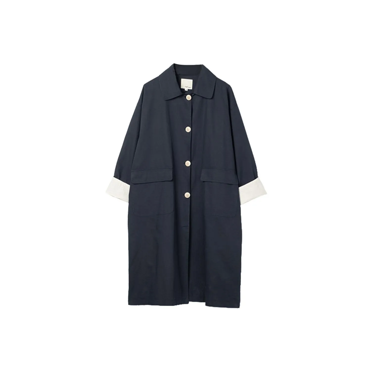 ZIMO Тренчкот Женский Темно-Синий