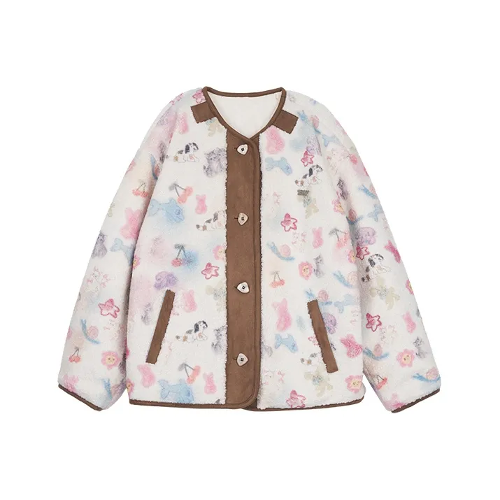 MASOOMAKE Бархат Feel Пальто Женское Белое