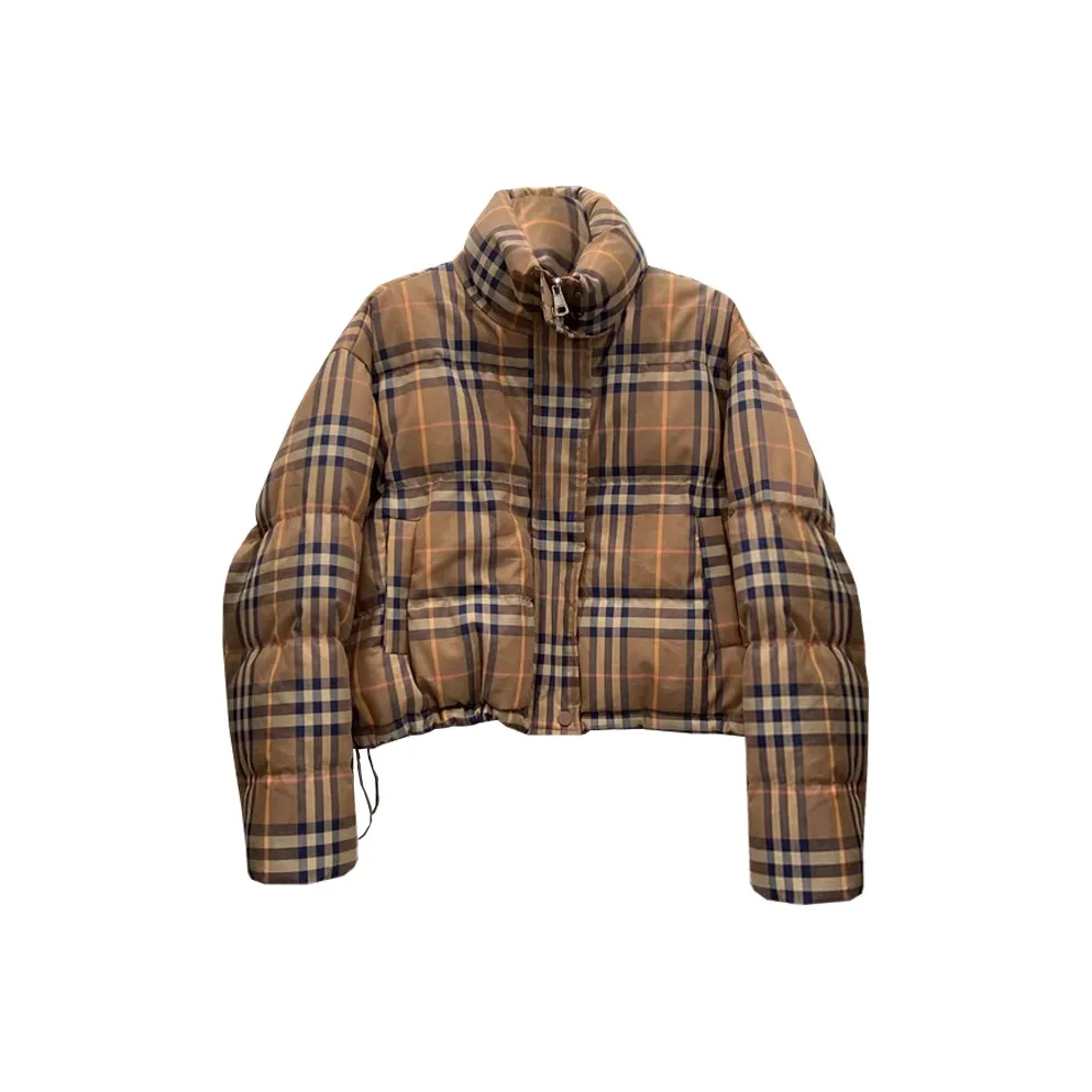 TORIGHT Хлопковый пуховик женский в клетку