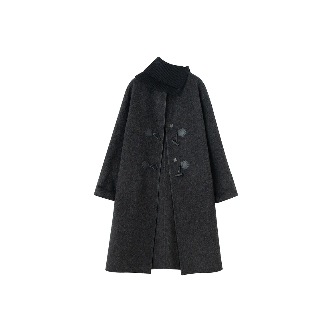 SOON FLOWER Куртка Женская Темно-черный Серый