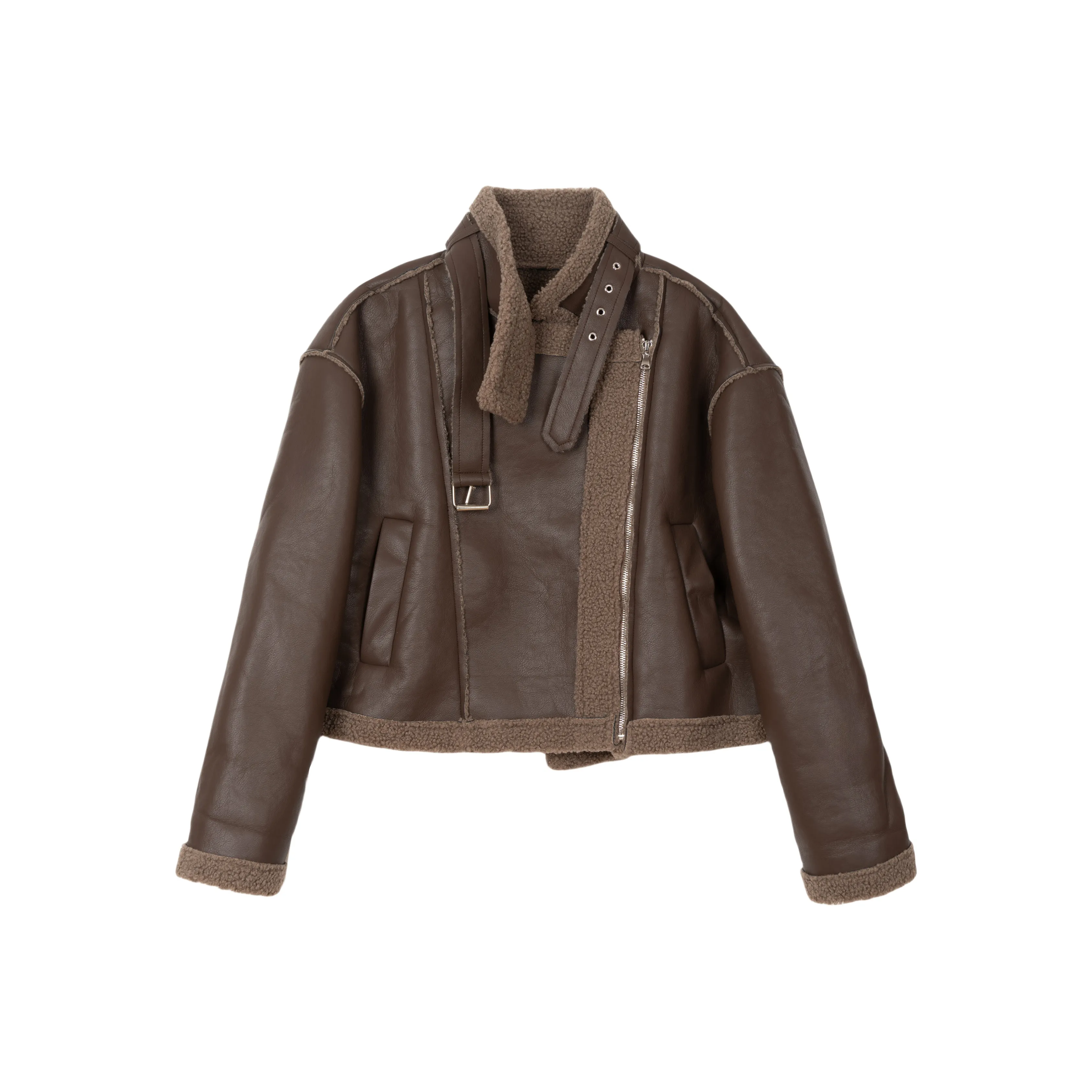 FAWENXIANGZI Вельвет Feel Куртка Женская Камео Коричневый