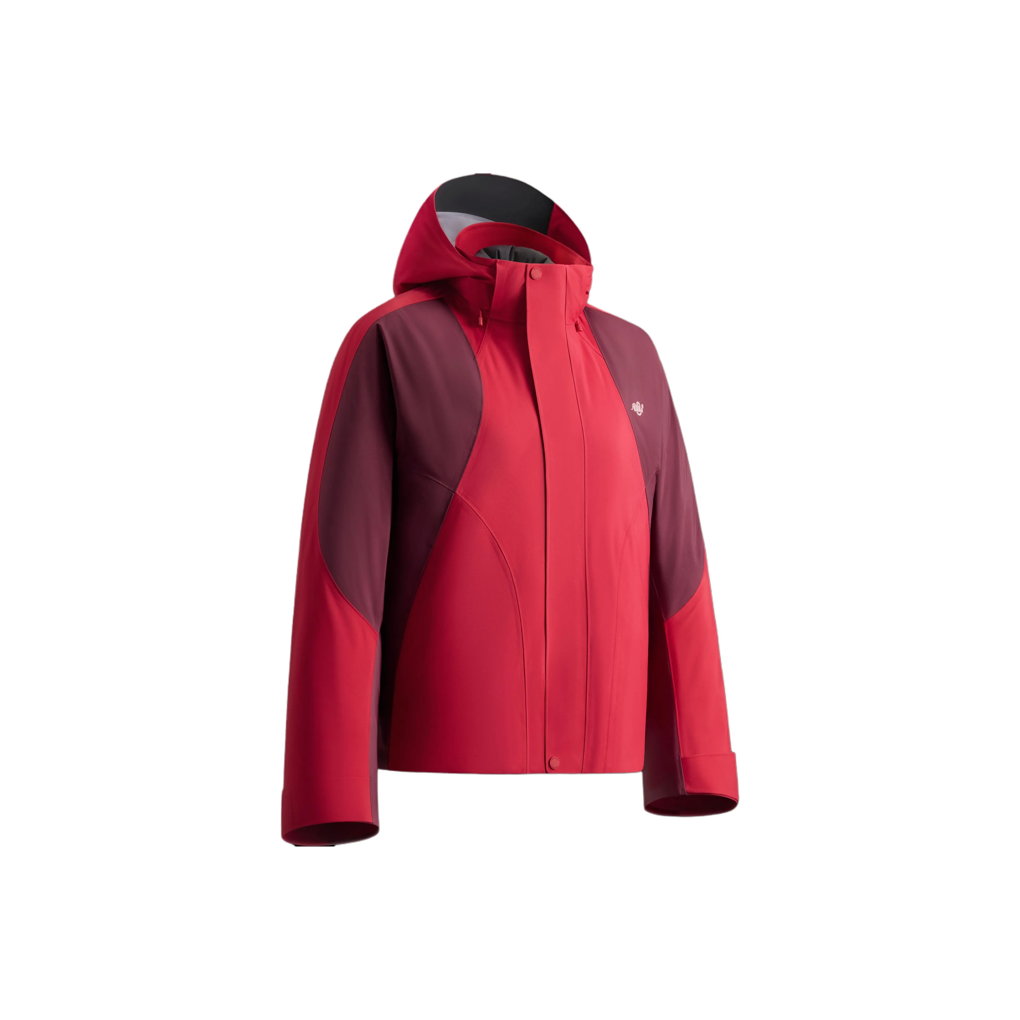 BENEUNDER Термическая Ветровка Устойчивая к холоду Дождезащитная Женская Малиновый Темно-фиолетовый