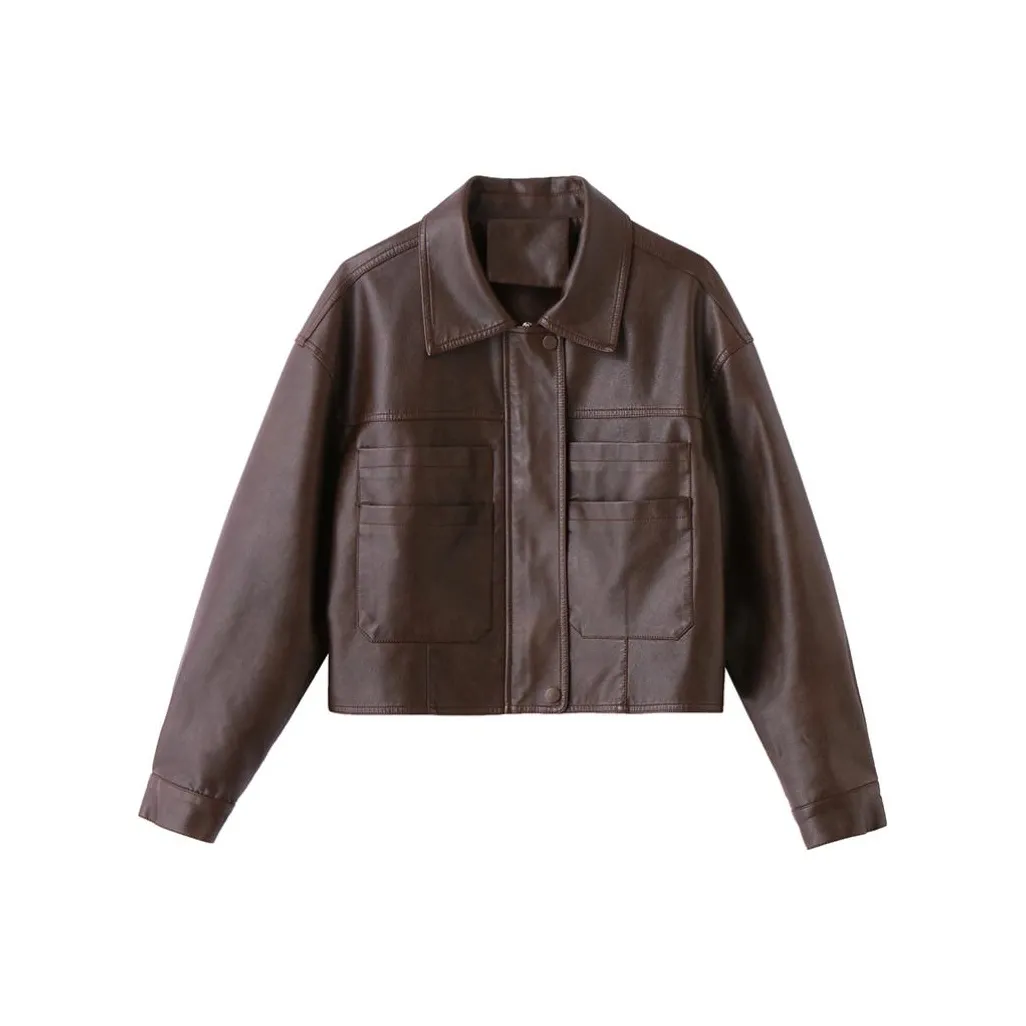 Yi Mengyuan Leather Jacket Women's