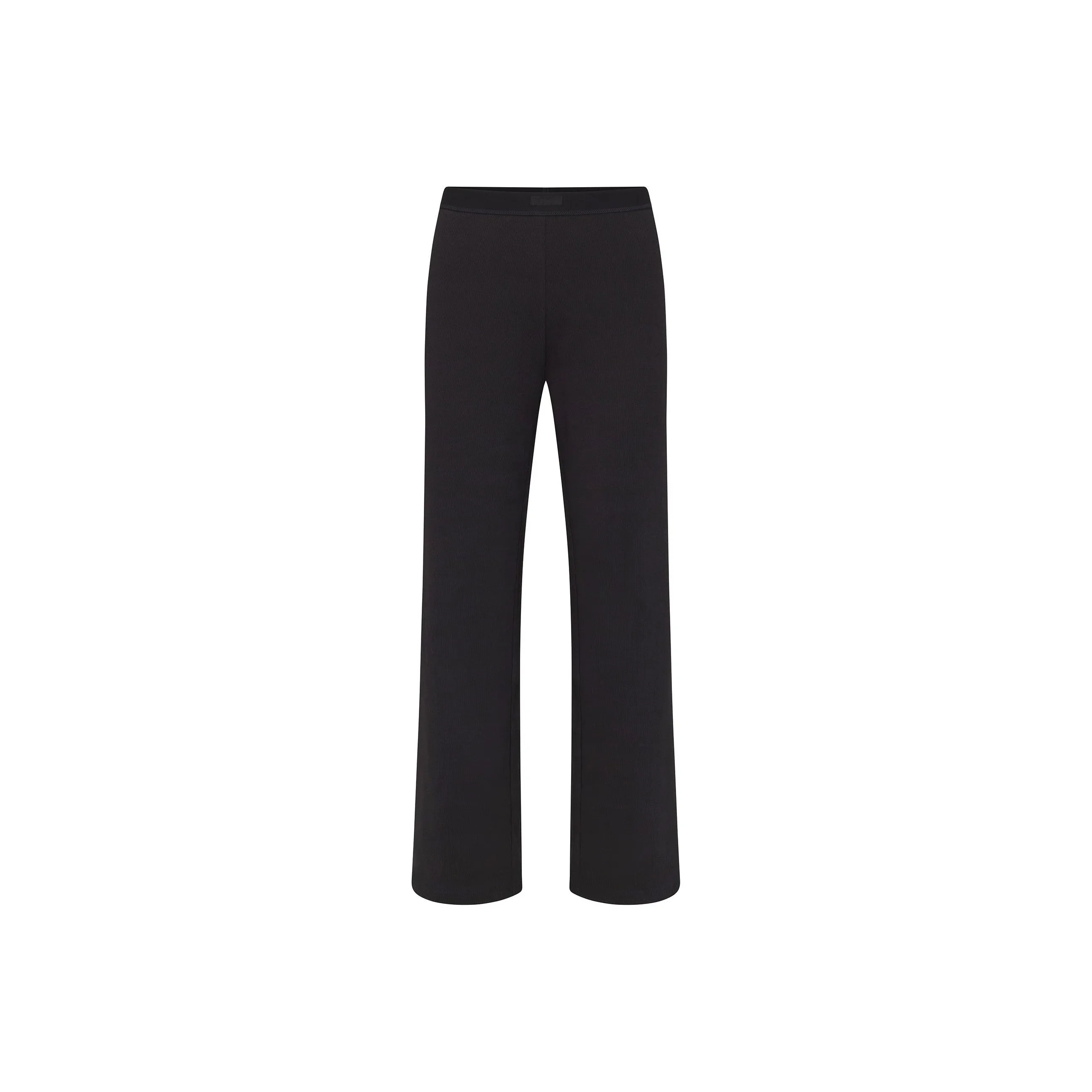 SKIMS Holiday Collection FW24 COTTON RIB PANT Casual Pants Women's SOOT/Smoke Gray