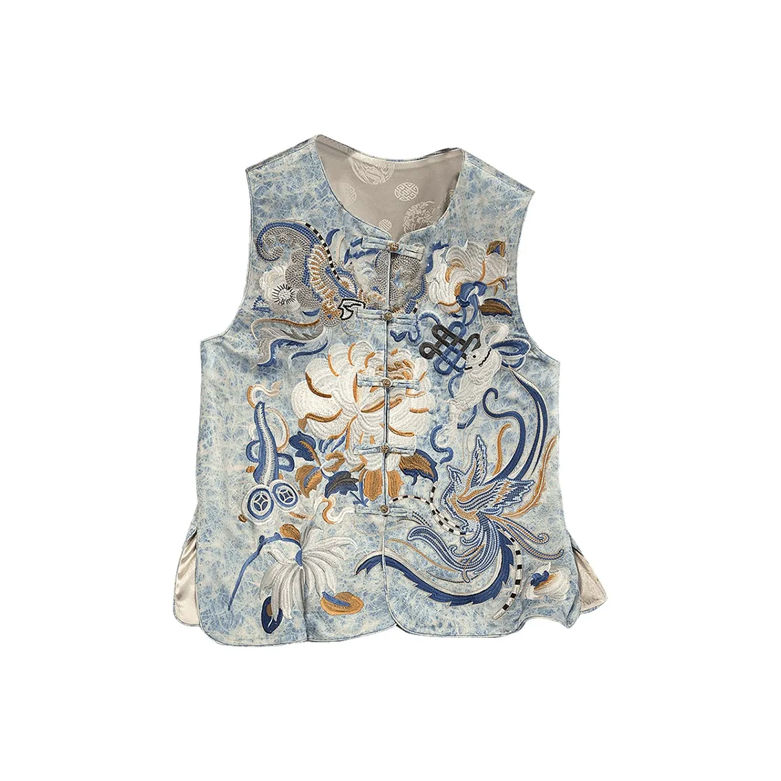 Cypress House Жилет Женский Светло-Синий