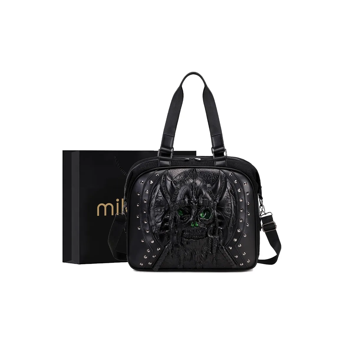 MILOOKY ПУ (полиуретан) Сумка Унисекс Черный Золото Серебряный