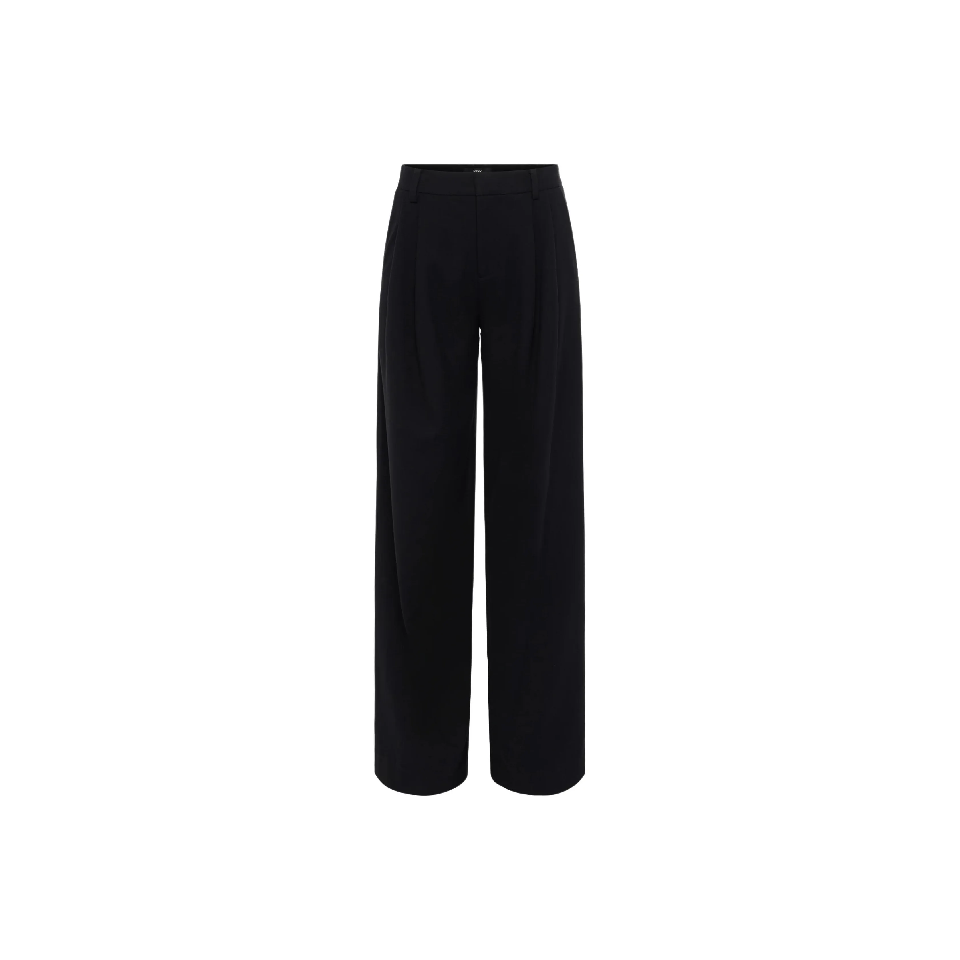 Khy x Entire Studios FW24 Плиссированные Широкие Брюки Трапезные Повседневные Брюки Женские Черные