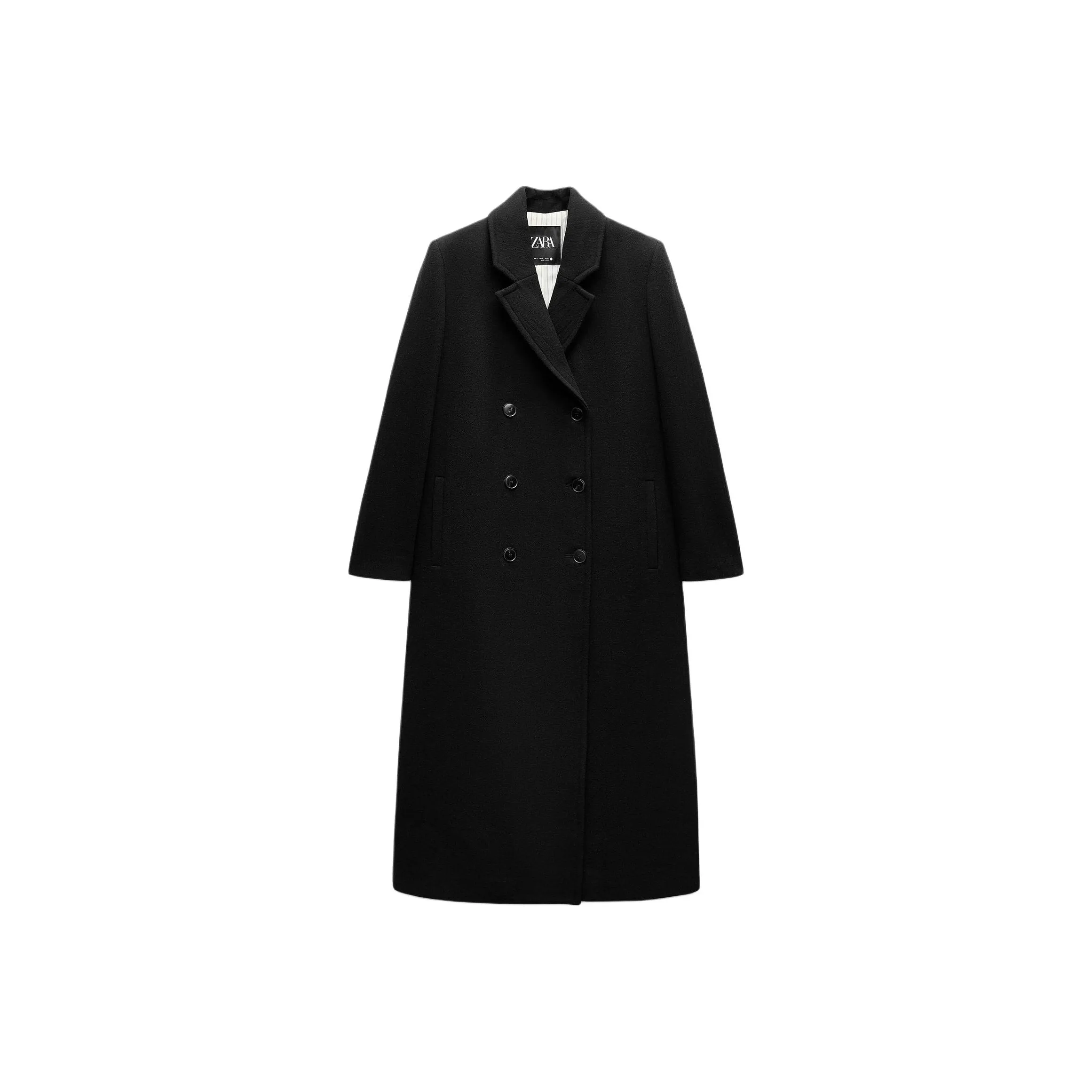 ZARA ZW Series Coats Women's Black
