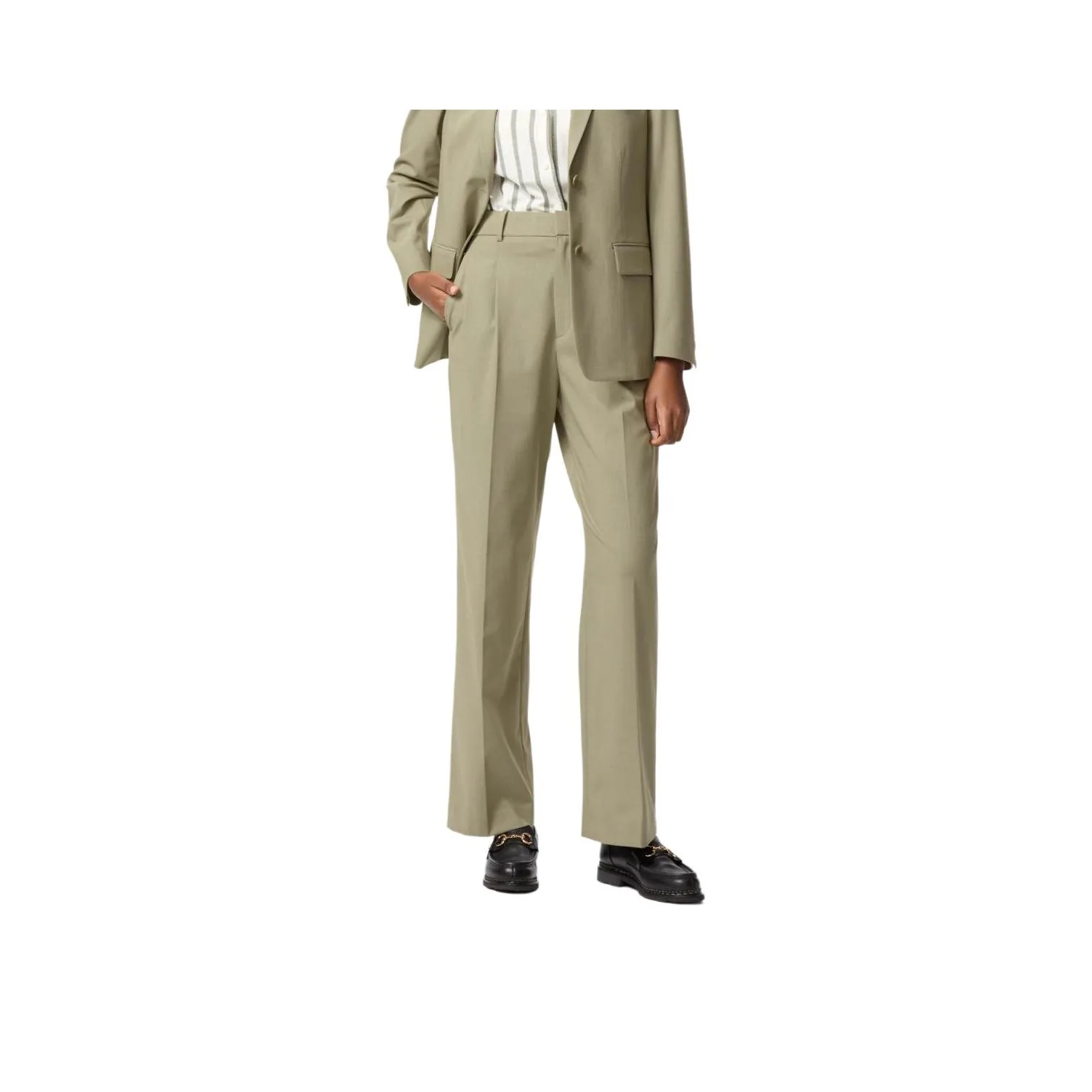 UNIQLO Повседневные брюки Женские Бирюзовый