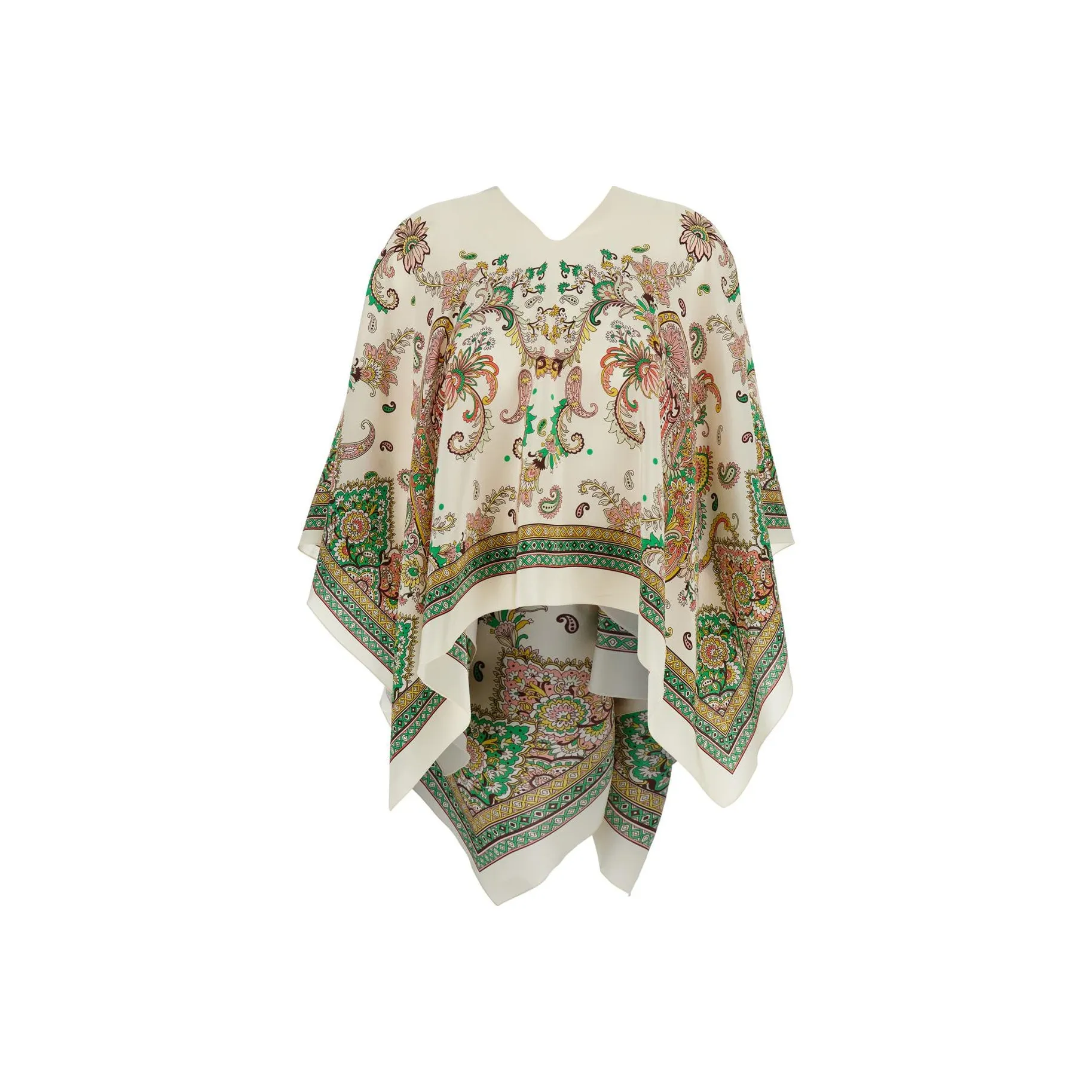 ETRO Paisley Printed Finished Edge Poncho