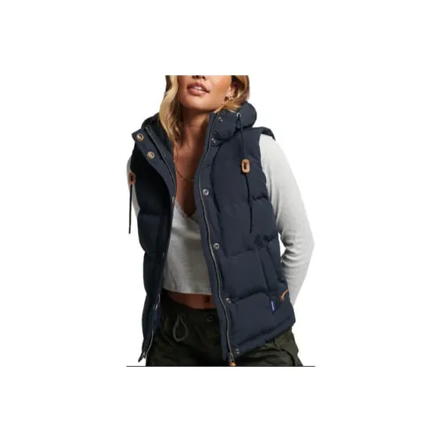 SUPERDRY Морской синий Женские жилеты