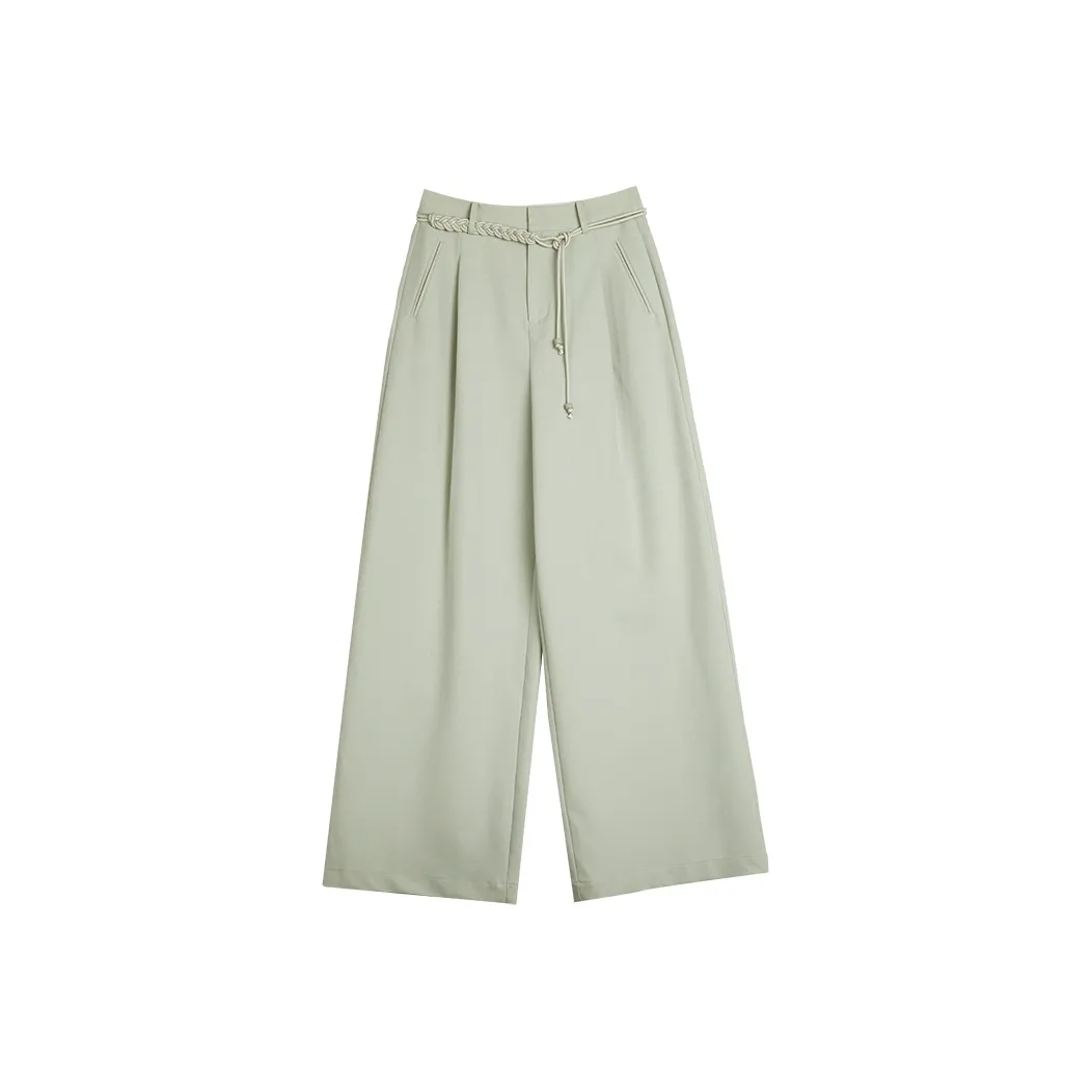 ELLE Повседневные брюки Женские Светло-зеленые