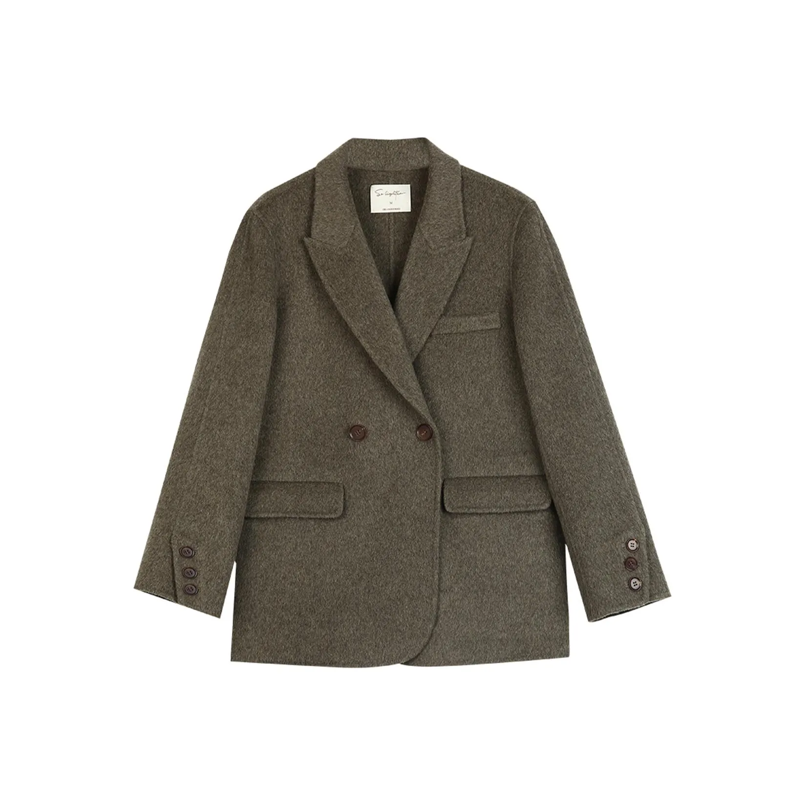 SOLIGHTER Business Suit Women's Green Tone Dark Coffee