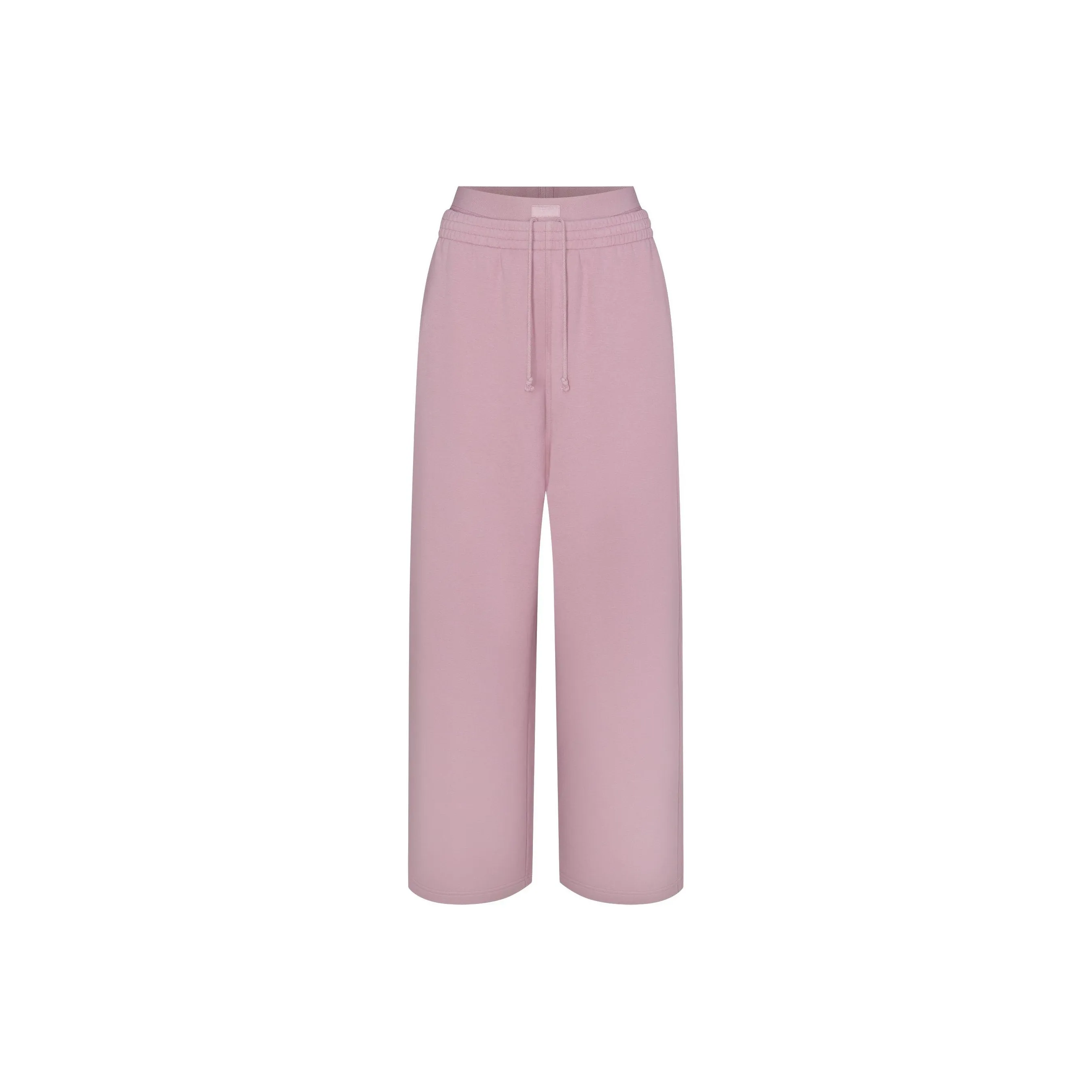 SKIMS FW24 COTTON FLEECE OVERSIZED DOUBLE WAISTBAND PANT Casual Pants Women's DUSK/Nightfall Color