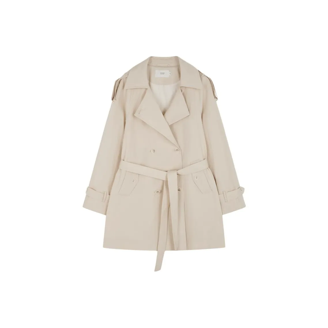 Mo Han Yi Mei Trench Coat Women's Cream White