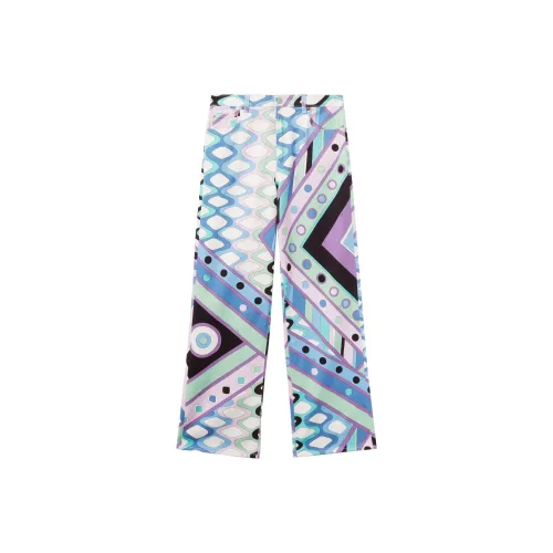 EMILIO PUCCI Многоцветные Женские Повседневные Брюки