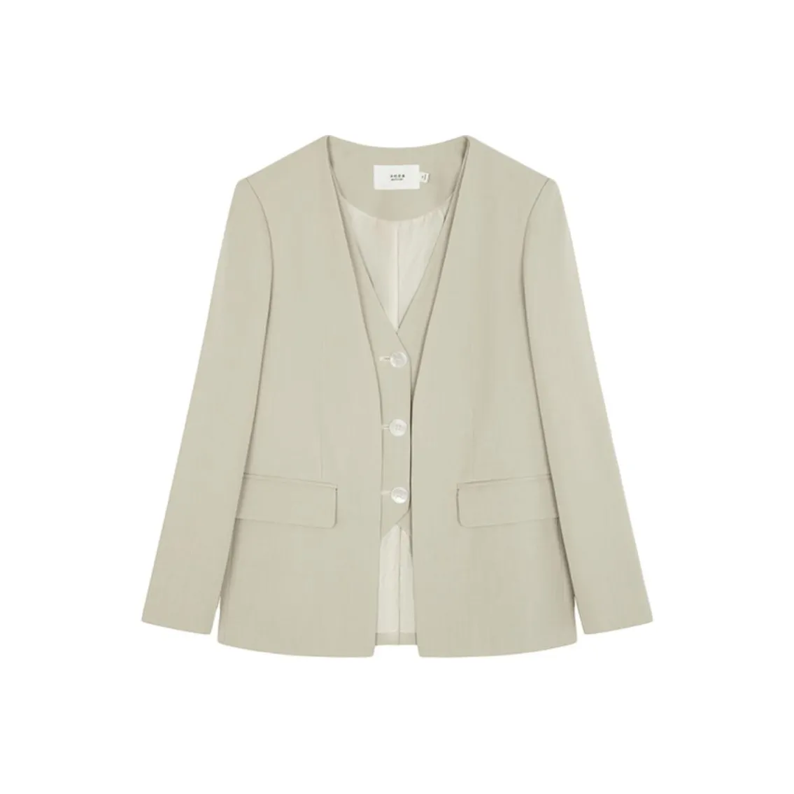 Mo Han Yi Mei Бизнес-костюм женский цвет морозный зеленый