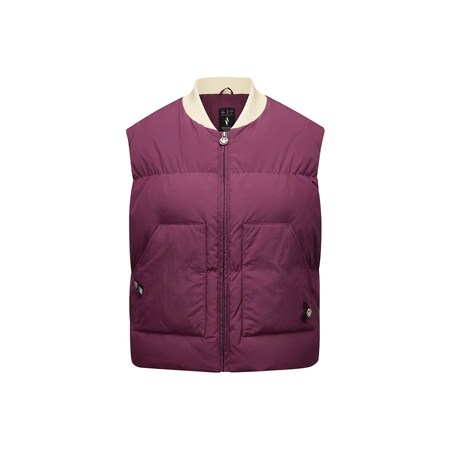 Skechers Жилет Женские Фиолетовый Коричневый