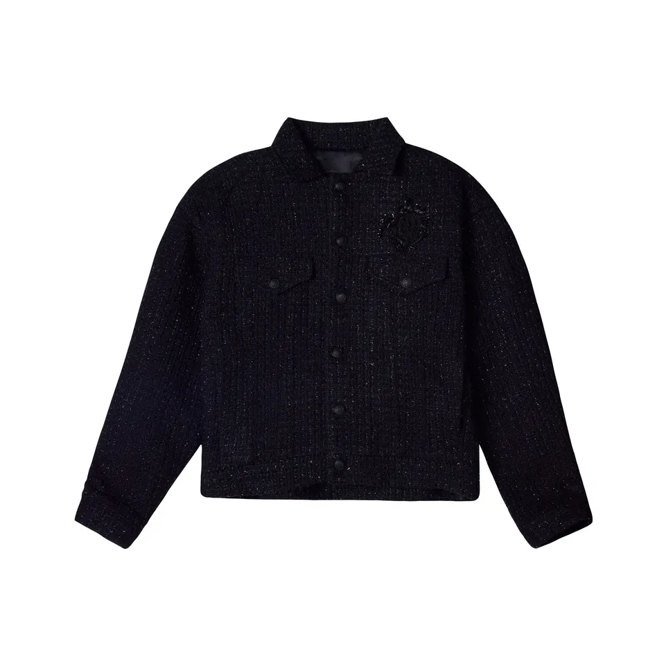 TCH Cropped Coats Unisex Black
