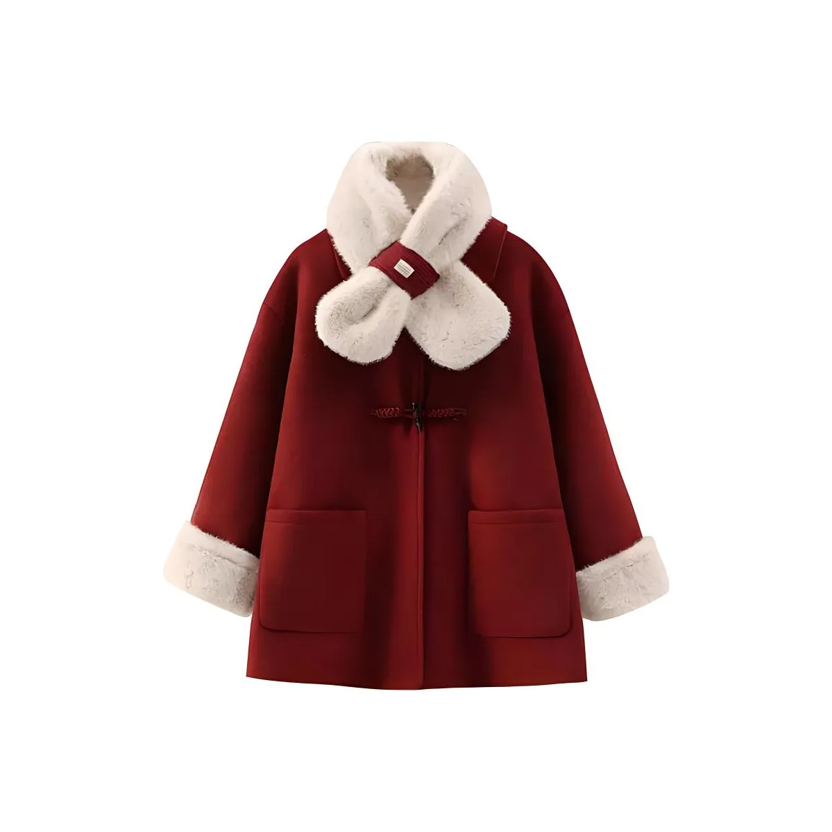 XWI Velvet Feel Пальто Женское Red