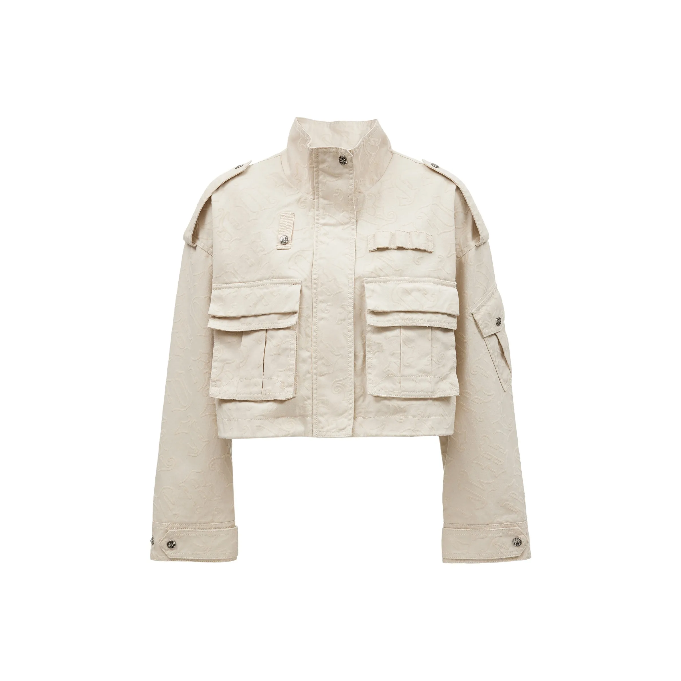 Only HH8 Песочный Готический Принт Женские Тренч