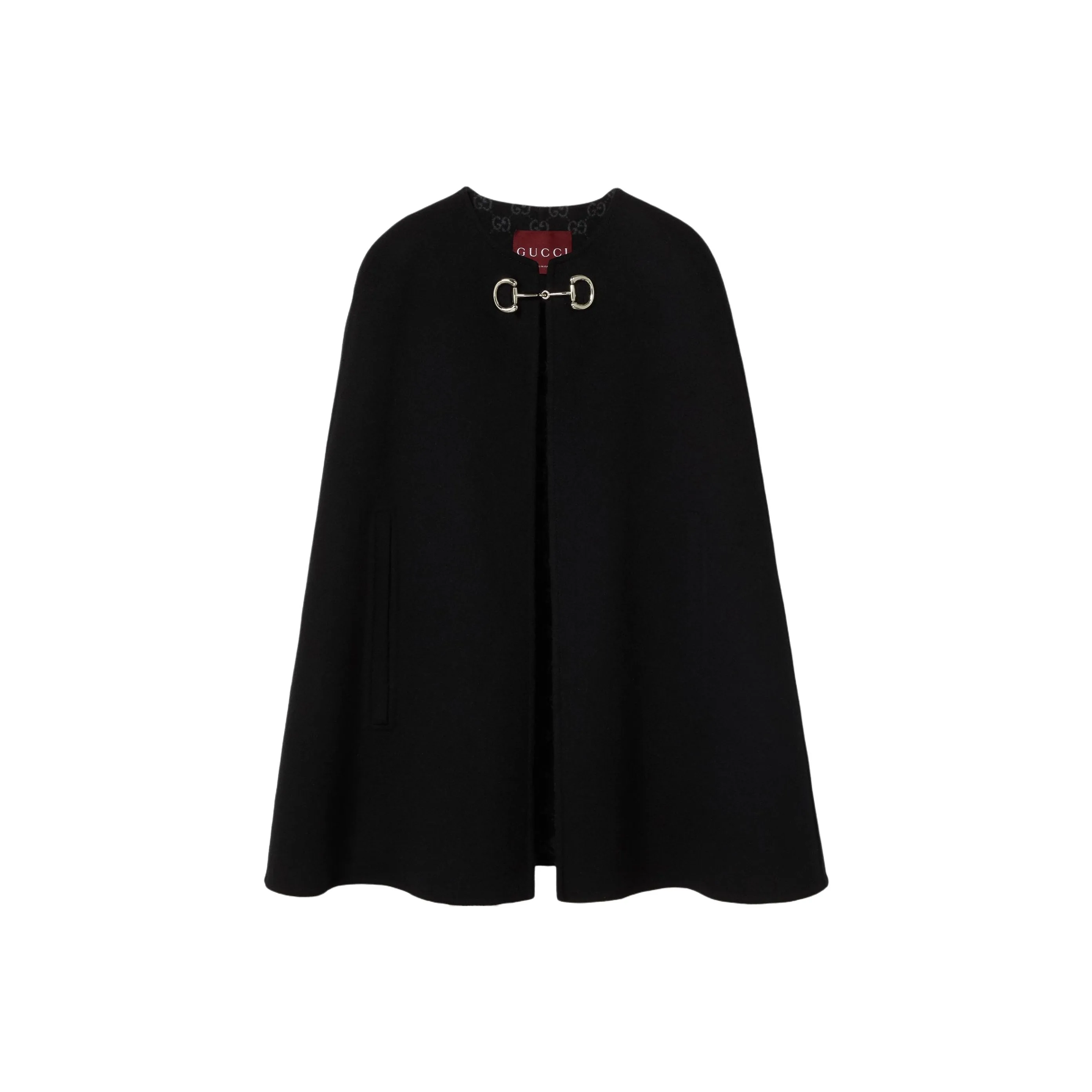 GUCCI Wool And Silk Horsebit Cape