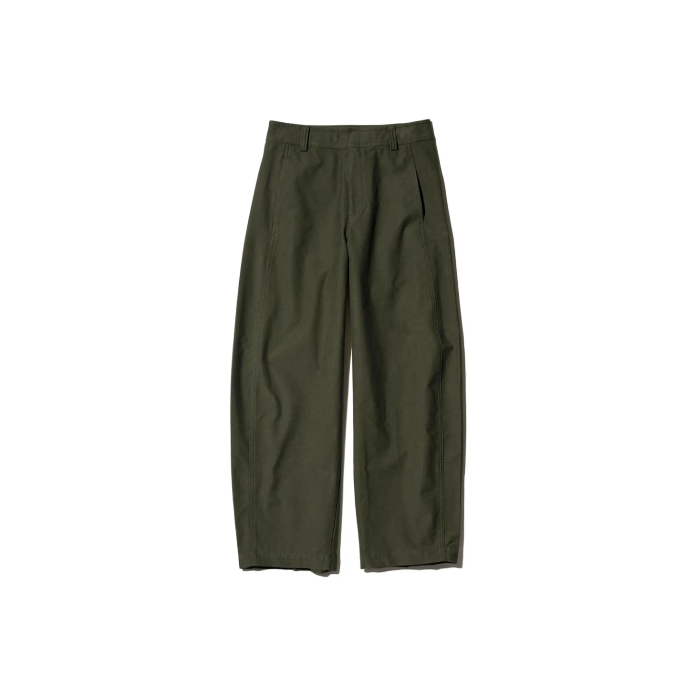 UNIQLO Повседневные брюки Женские Темно-оливковый