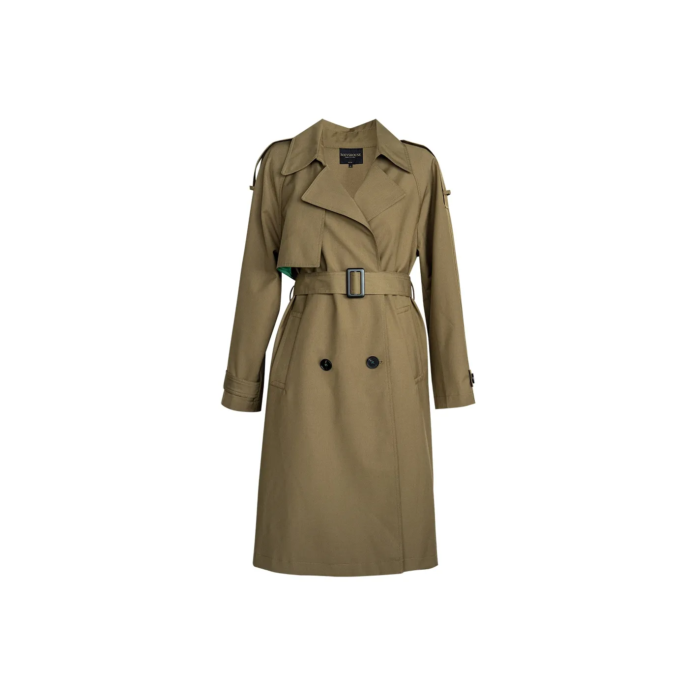 ROEYSHOUSE Тренчкот Женский Медовый Коричневый