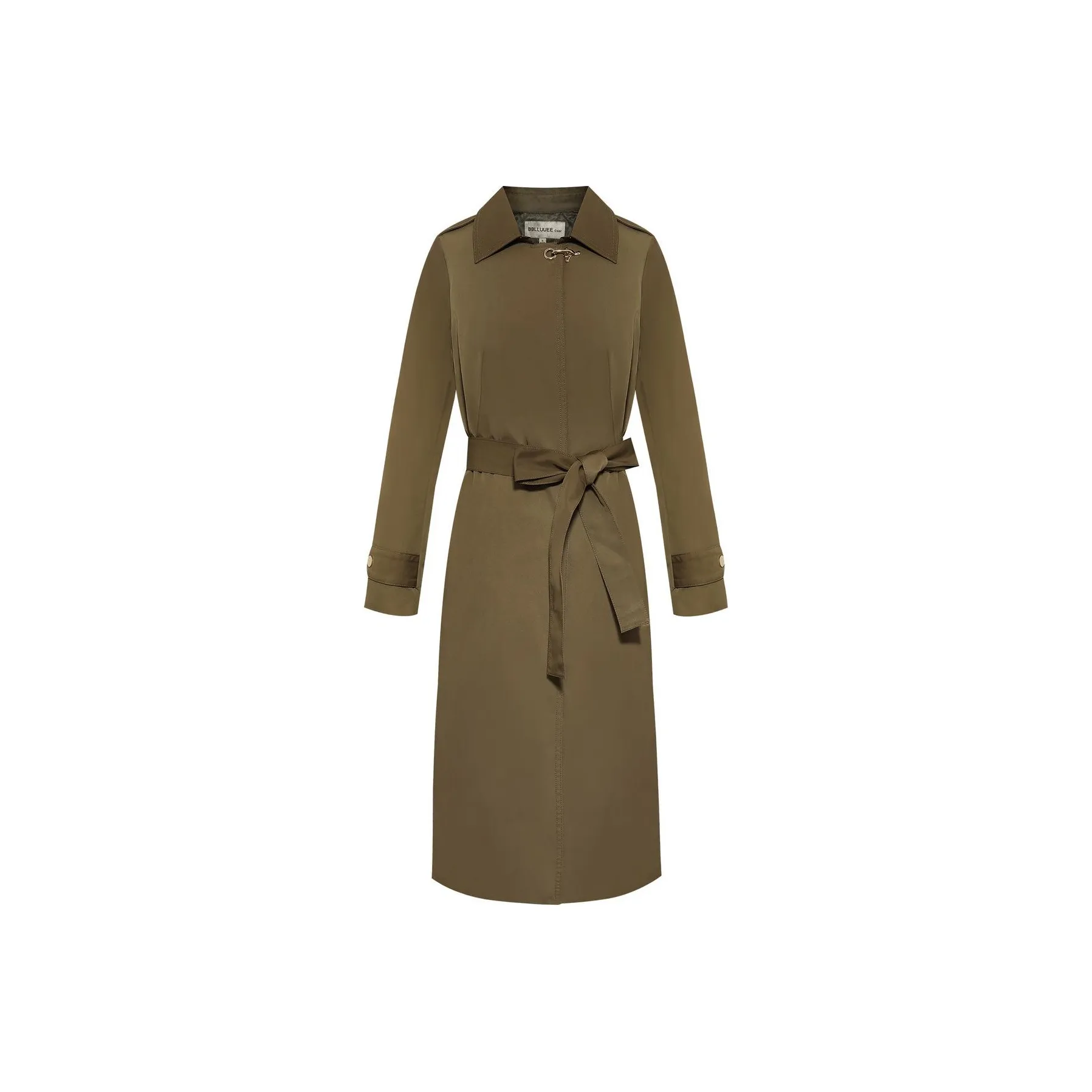 BBLLUUEE Тренчкот Женские Элегантный CAMEL