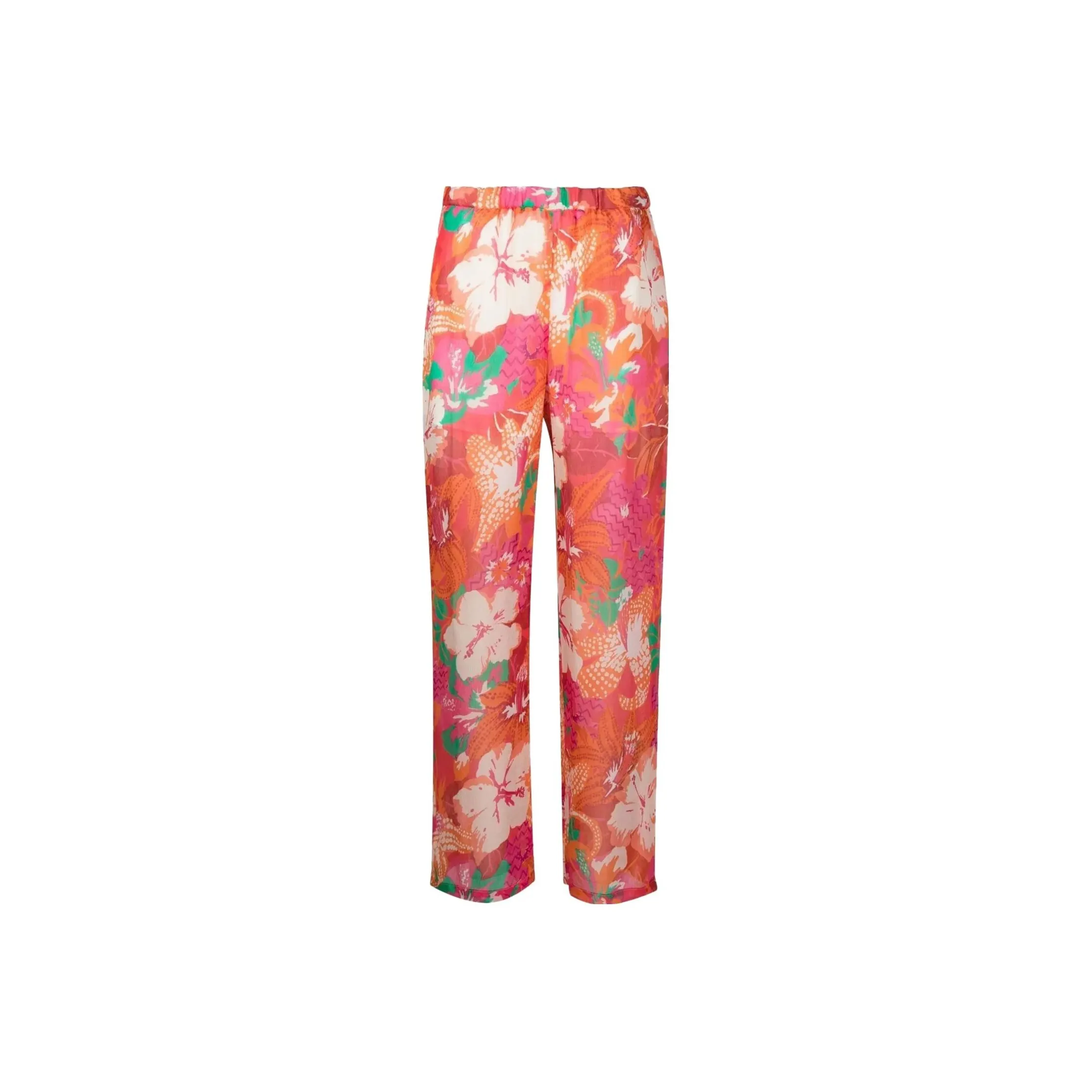 MSGM Floral print Wide leg Trousers