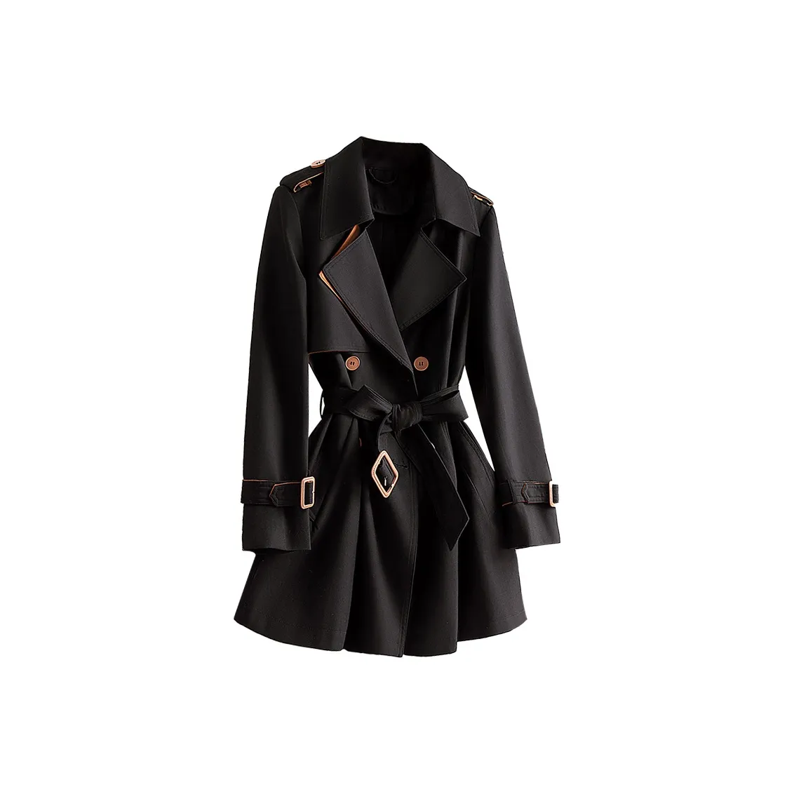 Cypress House Тренчкот Женский Черный