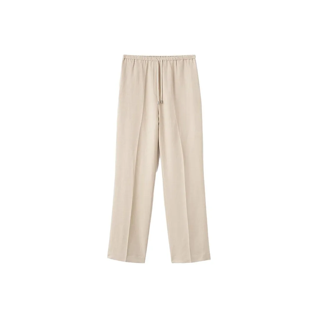 TOTEME Drawstring Straight leg Cotton Trousers