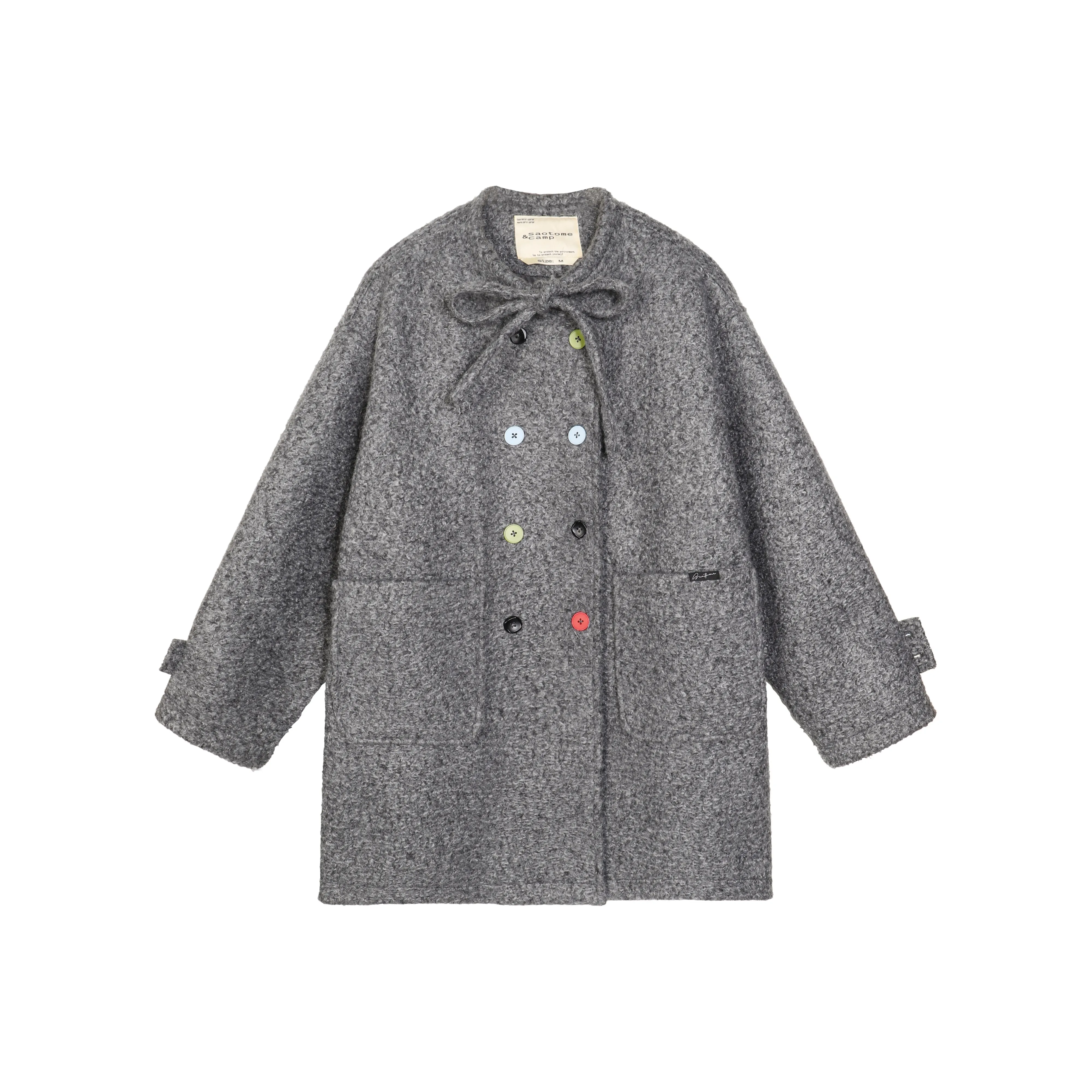 Saotome Темно-серый Женский Пальто