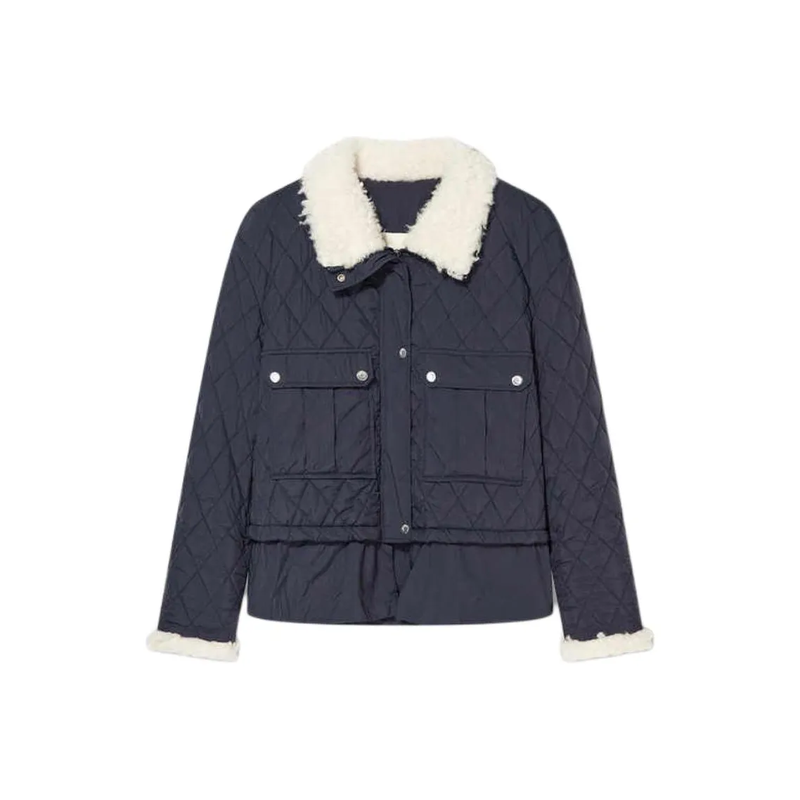 Goodland Хлопковый пуховик женский темно-синий