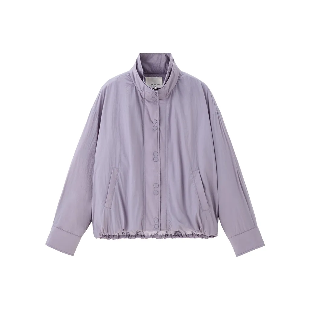 Giordano Хлопковый пуховик женский фиолетовый