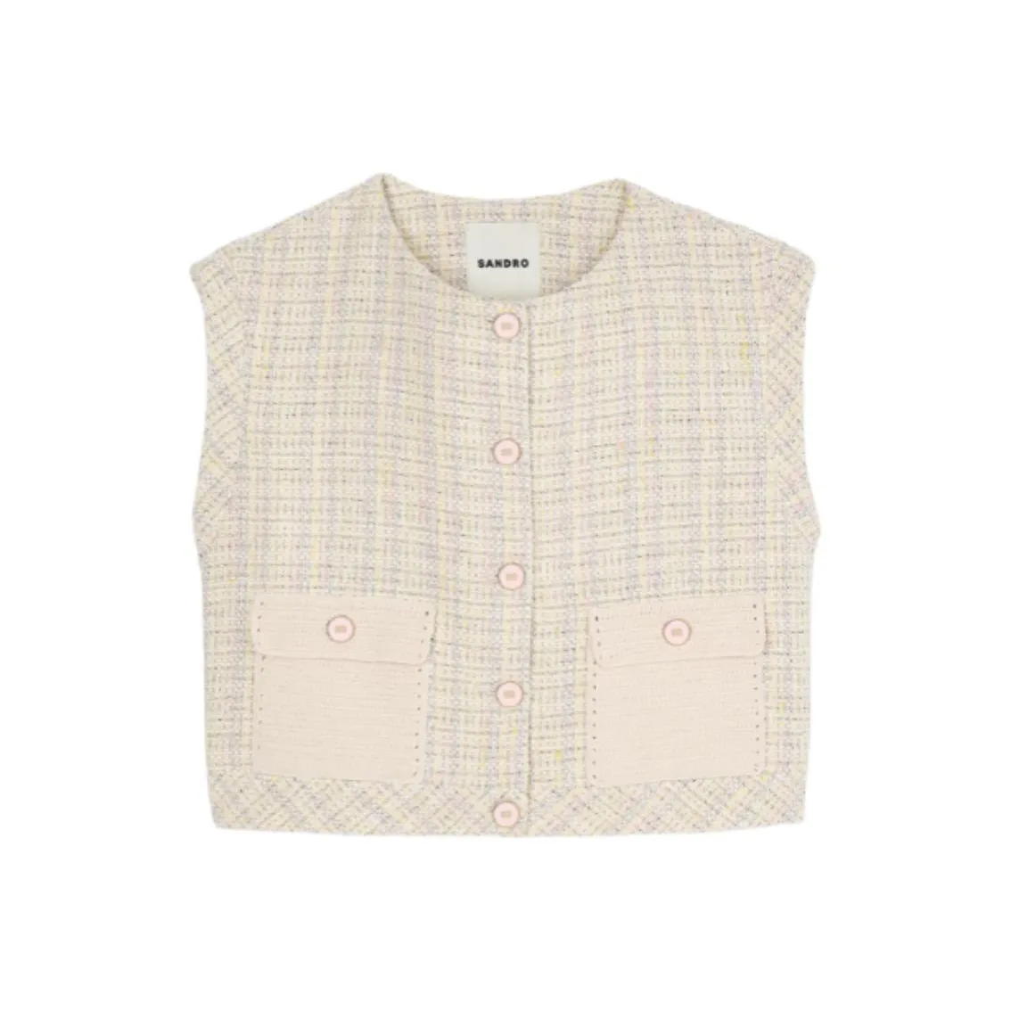 Sandro Tweed Tank Top