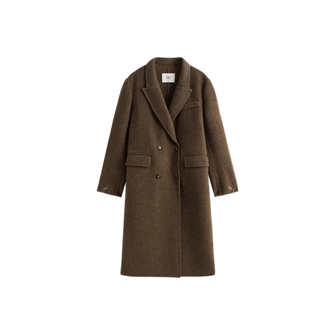 FANSILANEN Vintage Korean Style Wool Coat Women's