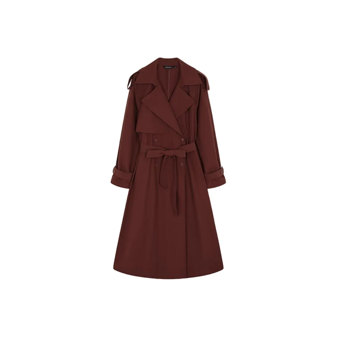Mo Han Yi Mei New Year Trench Coat Women's Red