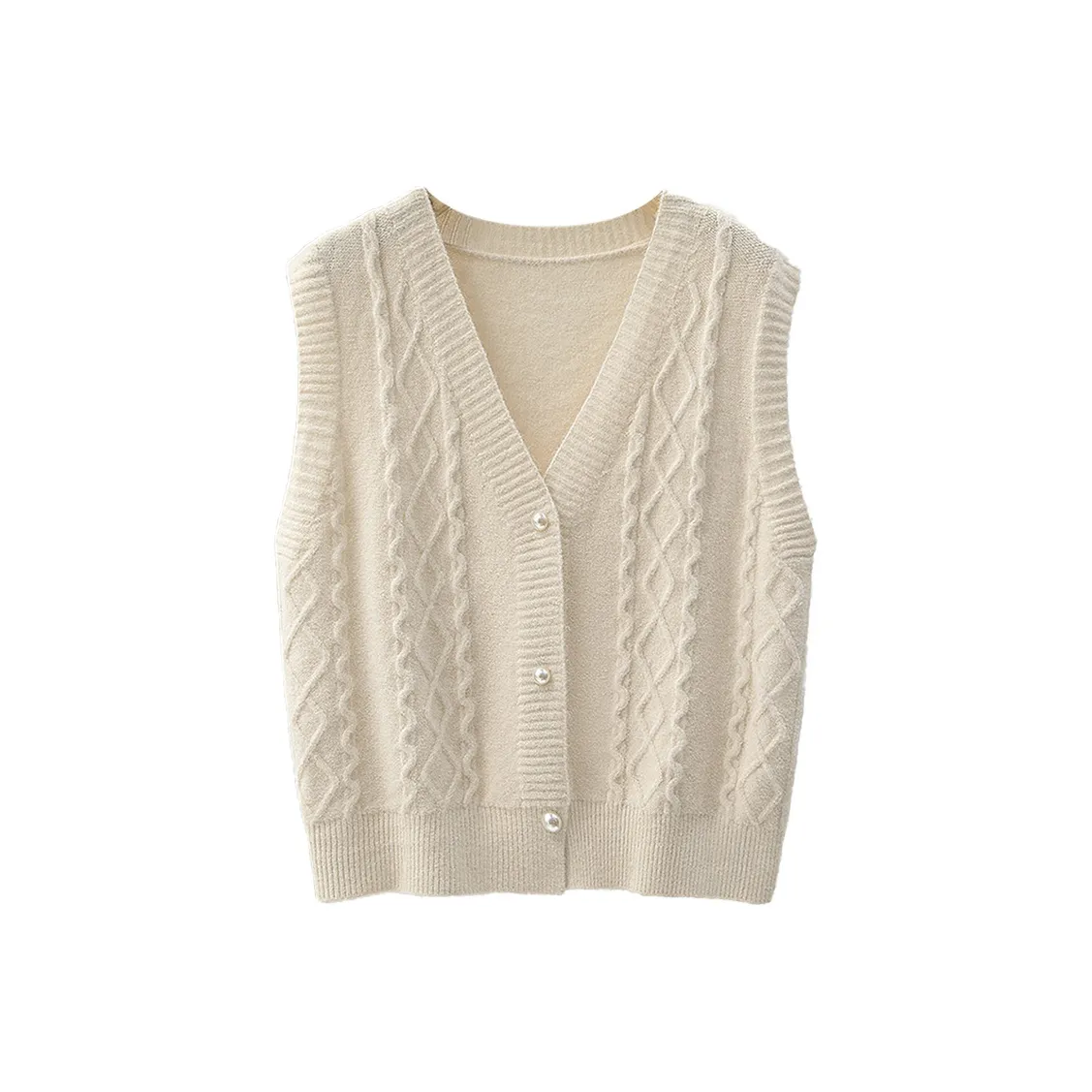 Cypress House Жилет Женский Бежевый