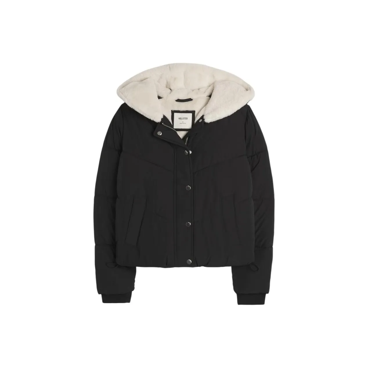 Hollister Puffer Jacket Women's Black