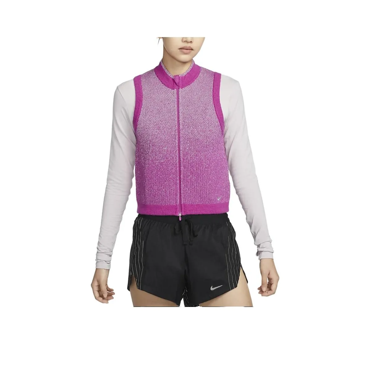 Nike Therma FIT Vests Women's Hot Spicy Purple Red/Black