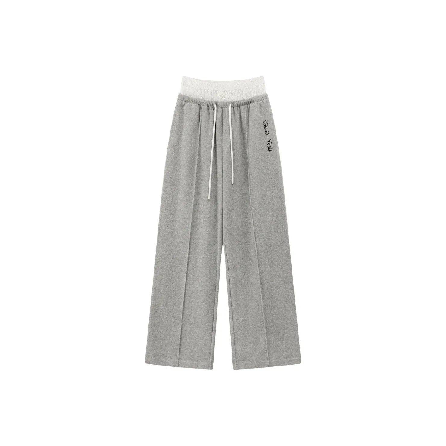 CHUU Повседневные брюки женские средний серый