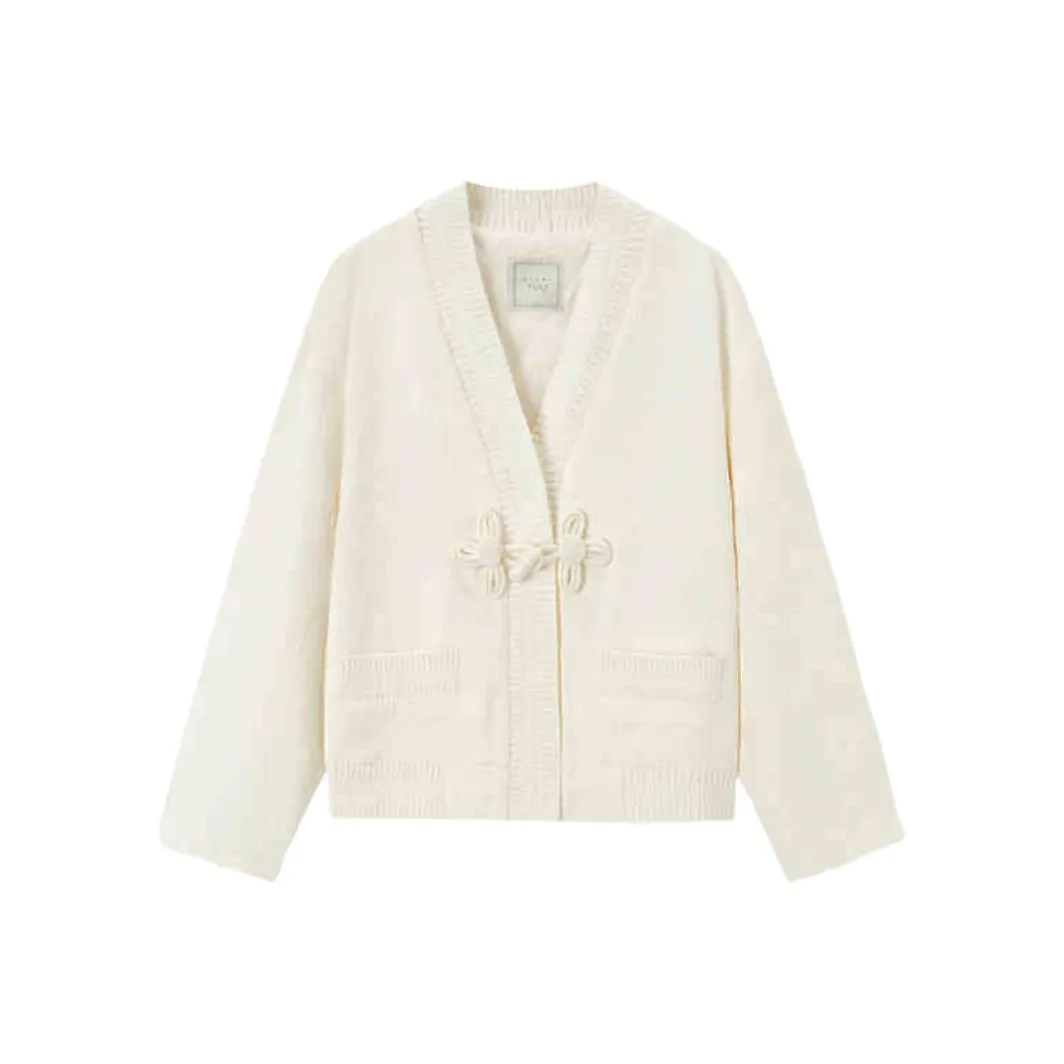 EICHITOO Экрю Женское Пальто