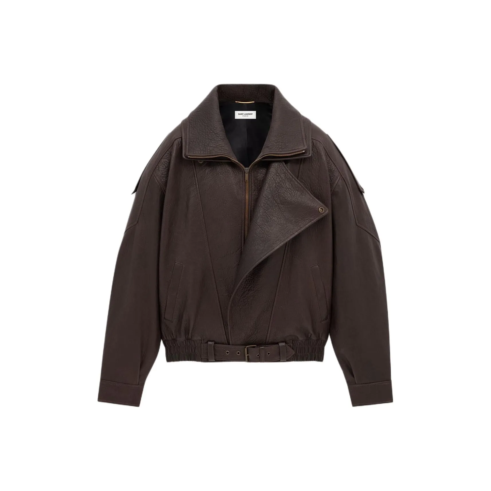 SAINT LAURENT Leather Bomber Jacket